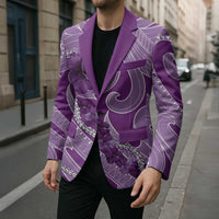 Hawaii Violet Hibiscus Pikake Lei Blazer - Polynesian Pride
