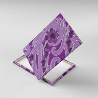 Hawaii Violet Hibiscus Pikake Lei Canvas Wall Art - Polynesian Pride