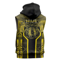 Niue The Rock Sleeveless Zip Hoodie The Island Of The Uga - Polynesian Pride