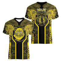 Niue The Rock Women V-Neck T-Shirt The Island Of The Uga - Polynesian Pride