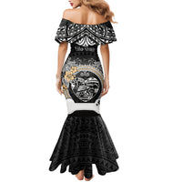 Personalized Shiba Inu Dog Mermaid Dress With Polynesian Heart Name Tags LT05 - Polynesian Pride