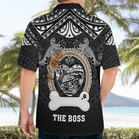 Personalized Pitbull Dog Hawaiian Shirt With Polynesian Heart Name Tags LT05 - Polynesian Pride