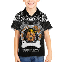 Personalized Pitbull Dog Hawaiian Shirt With Polynesian Heart Name Tags LT05 - Polynesian Pride
