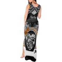 Personalized Pitbull Dog Tank Maxi Dress With Polynesian Heart Name Tags LT05 - Polynesian Pride