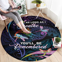 Polynesia Memorial Round Carpet Always Remembered Dragonfly Polynesian Style LT05 - Polynesian Pride