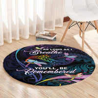 Polynesia Memorial Round Carpet Always Remembered Dragonfly Polynesian Style LT05 - Polynesian Pride