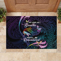 Polynesia Memorial Rubber Doormat Always Remembered Dragonfly Polynesian Style LT05 Colorful - Polynesian Pride