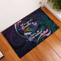 Polynesia Memorial Rubber Doormat Always Remembered Dragonfly Polynesian Style LT05 - Polynesian Pride