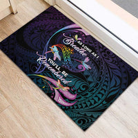 Polynesia Memorial Rubber Doormat Always Remembered Dragonfly Polynesian Style LT05 - Polynesian Pride