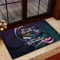 Polynesia Memorial Rubber Doormat Always Remembered Dragonfly Polynesian Style LT05 - Polynesian Pride