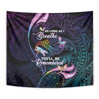 Polynesia Memorial Tapestry Always Remembered Dragonfly Polynesian Style LT05 - Polynesian Pride