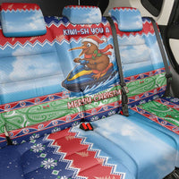 New Zealand Christmas Back Car Seat Cover Funny Jet Ride Kiwi Xmas - Polynesian Pride