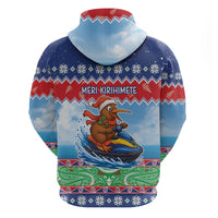 New Zealand Christmas Hoodie Funny Jet Ride Kiwi Xmas - Polynesian Pride