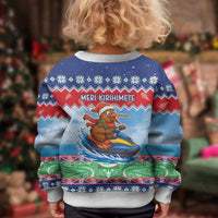 New Zealand Christmas Kid Ugly Christmas Sweater Funny Jet Ride Kiwi Xmas - Polynesian Pride