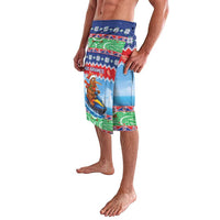 New Zealand Christmas Lavalava Funny Jet Ride Kiwi Xmas - Polynesian Pride