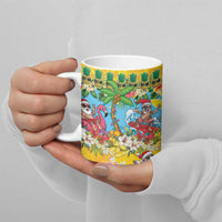Hawaii Christmas Ceramic Mug Mele Kalikimaka Tropical Vibes - Polynesian Pride