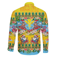 Hawaii Christmas Family Matching Off The Shoulder Long Sleeve Dress and Hawaiian Shirt Mele Kalikimaka Tropical Vibes - Polynesian Pride