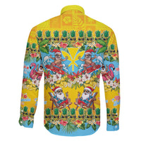 Hawaii Christmas Family Matching Off Shoulder Short Dress and Hawaiian Shirt Mele Kalikimaka Tropical Vibes - Polynesian Pride