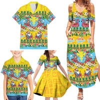 Hawaii Christmas Family Matching Summer Maxi Dress and Hawaiian Shirt Mele Kalikimaka Tropical Vibes - Polynesian Pride