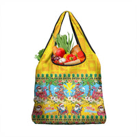 Hawaii Christmas Grocery Bag Mele Kalikimaka Tropical Vibes - Polynesian Pride