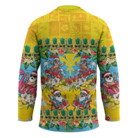 Hawaii Christmas Hockey Jersey Mele Kalikimaka Tropical Vibes - Polynesian Pride