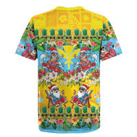 Hawaii Christmas Rugby Jersey Mele Kalikimaka Tropical Vibes - Polynesian Pride