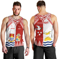 Personalised Tonga And Kiribati Men Tank Top Coat Of Arms Polynesian Pattern LT05 - Polynesian Pride