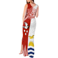 Personalised Tonga And Kiribati Tank Maxi Dress Coat Of Arms Polynesian Pattern LT05 - Polynesian Pride