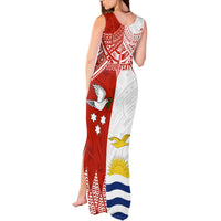 Personalised Tonga And Kiribati Tank Maxi Dress Coat Of Arms Polynesian Pattern LT05 - Polynesian Pride