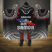 Samoa Black Saturday Hooded Blanket Samoan Warrior Tribal Pattern LT05 - Polynesian Pride