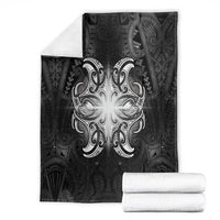 New Zealand Matariki Blanket Maori Moko Black Galaxy