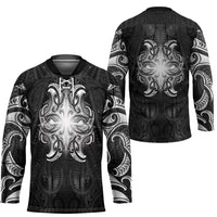 New Zealand Matariki Hockey Jersey Maori Moko Black Galaxy LT05 - Polynesian Pride