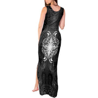 New Zealand Matariki Tank Maxi Dress Maori Moko Black Galaxy