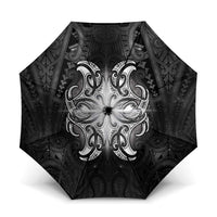 New Zealand Matariki Umbrella Maori Moko Black Galaxy