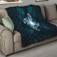 New Zealand Matariki Waita Quilt Maori Moko Dark Blue Galaxy LT05 - Polynesian Pride