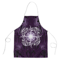 New Zealand Matariki Waipunarangi Apron Maori Moko Purple Galaxy LT05 Purple - Polynesian Pride