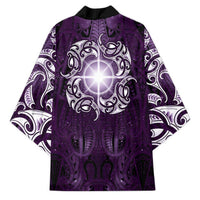 New Zealand Matariki Waipunarangi Kimono Maori Moko Purple Galaxy