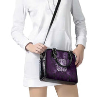 New Zealand Matariki Waipunarangi Shoulder Handbag Maori Moko Purple Galaxy