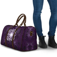 New Zealand Matariki Waipunarangi Travel Bag Maori Moko Purple Galaxy