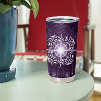 New Zealand Matariki Waipunarangi Tumbler Cup Maori Moko Purple Galaxy