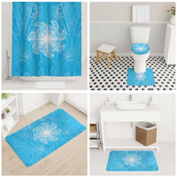 New Zealand Matariki Waiti Bathroom Set Maori Moko Cyan Galaxy LT05 - Polynesian Pride