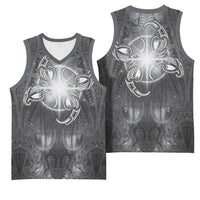 New Zealand Matariki Ururangi Basketball Jersey Maori Moko Grey Galaxy