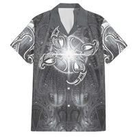 New Zealand Matariki Ururangi Family Matching Mermaid Dress and Hawaiian Shirt Maori Moko Grey Galaxy