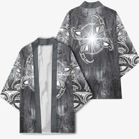 New Zealand Matariki Ururangi Kimono Maori Moko Grey Galaxy