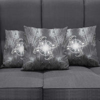 New Zealand Matariki Ururangi Pillow Cover Maori Moko Grey Galaxy LT05 - Polynesian Pride