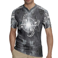 New Zealand Matariki Ururangi Rugby Jersey Maori Moko Grey Galaxy