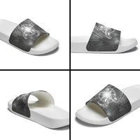 New Zealand Matariki Ururangi Slide Sandals Maori Moko Grey Galaxy