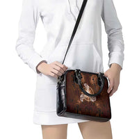 New Zealand Matariki Tupuanuku Shoulder Handbag Maori Moko Brown Galaxy