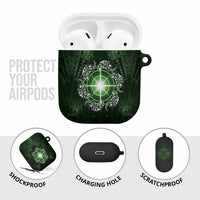 New Zealand Matariki Tupuarangi AirPods Case Maori Moko Green Galaxy