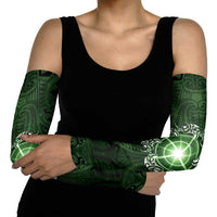 New Zealand Matariki Tupuarangi Arm Sleeves Maori Moko Green Galaxy LT05 - Polynesian Pride